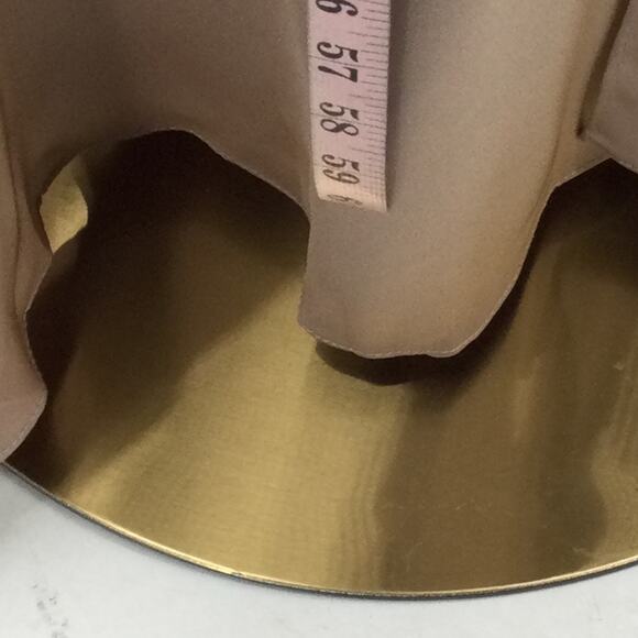 AW BRIDAL 10 L taupe Sahib satin wedding bridesmaid party maxi dress NEW B55 - Picture 5 of 10